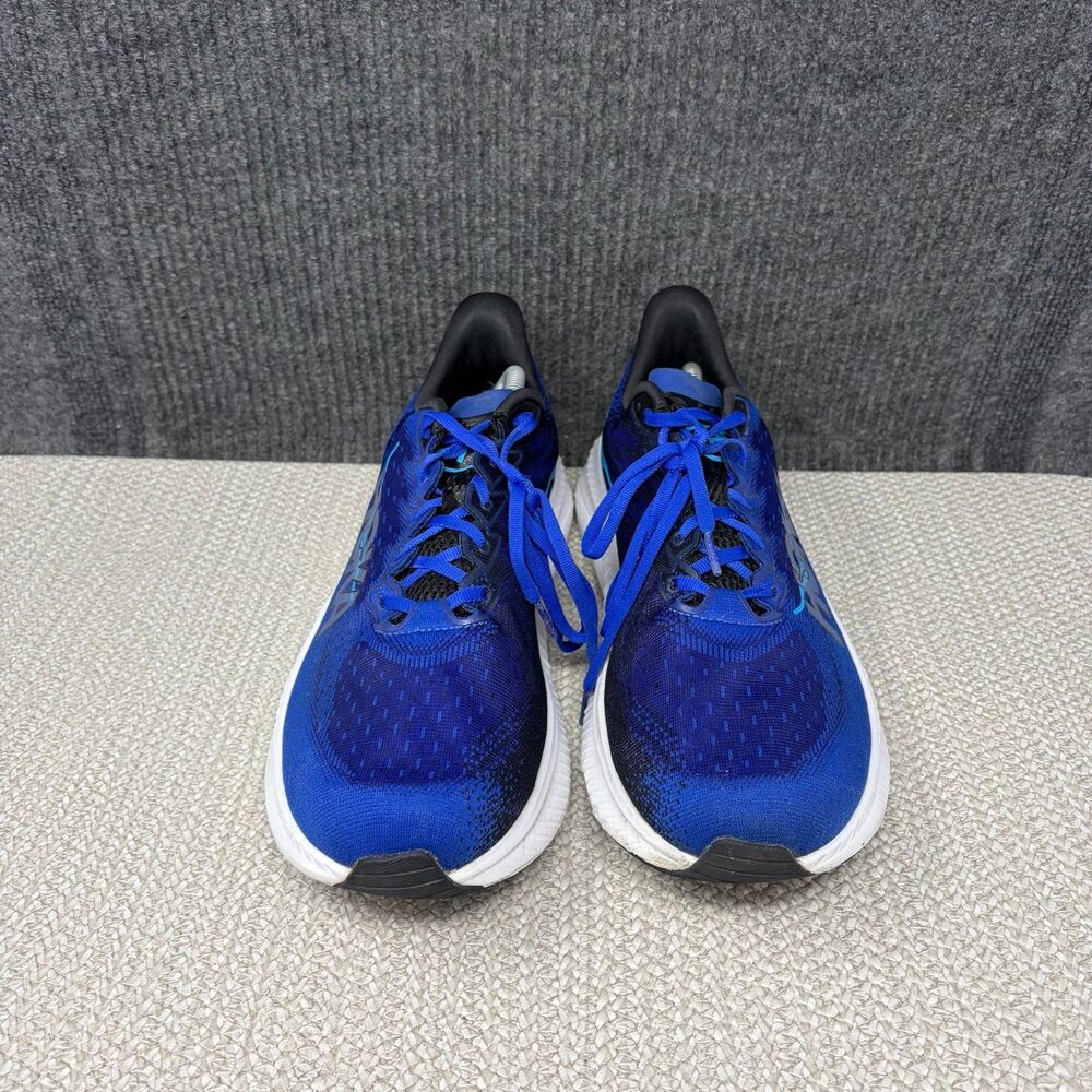 Hoka One One Mach 6 Night Sky Blue Black Athletic Running Shoes Men’s 12 WIDE 2E - Picture 2 of 8